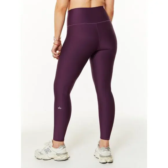 Alo Yoga 7/8 High Waist Airlift Legging Dark Plum Sculpting Compression Studio - Picture 3 of 16